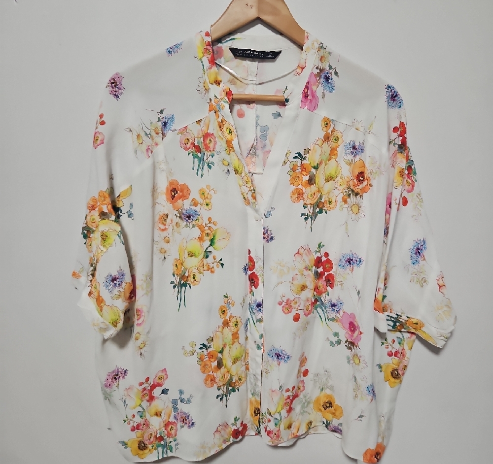 Zara White Blouse Top